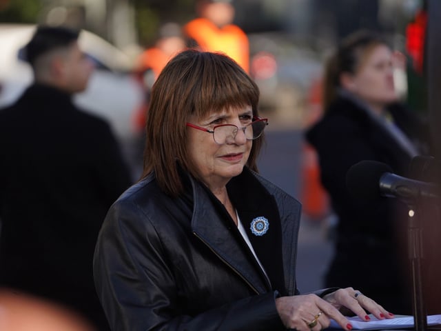 Patricia Bullrich anuncia anillo digital
 La nueva plataforma “refuerza capacidad operativa para prevenir delitos e interceptar vehículos robados”.

Foto Guillermo Rodriguez Adami - FTP CLARIN GRA00284.jpg Z