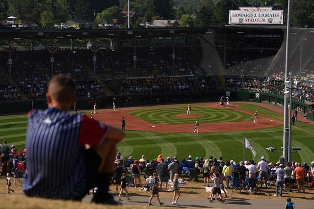 SOUTH WILLIAMSPORT, PENNSYLVANIA – AUGUST 25: A general view during the Little League World Series Championship Game between the Asia-Pacific Region team from Taoyuan Ciy, Chinese Taipei and the Southeast Region team from Lake Mary, Florida at Howard J. Lamade Stadium on August 25, 2024 in South Williamsport, Pennsylvania. (Photo by Dylan Buell/Getty Images)