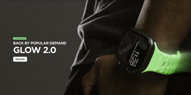 Nomad Glow 2.0 Apple Watch Sport Band.