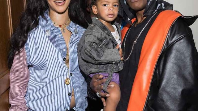 She glowed in a striped dress shirt and pleated miniskirt while enjoying the AWGE menswear show during Paris Fashion Week with ASAP and Riot on June 27.