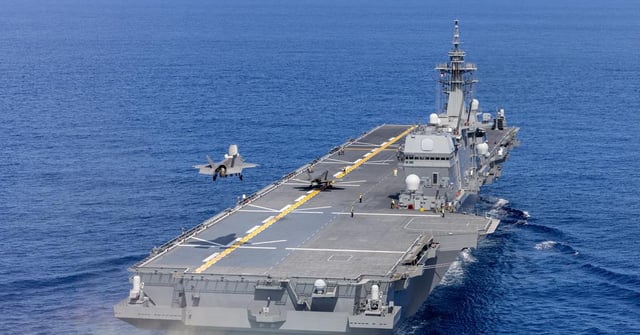 USMC UK F-35B with Kaga