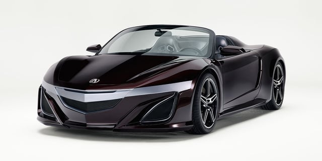Acura Showcases One-Off 'Avengers' NSX Roadster at Monterey Car Week
