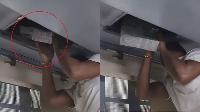Over 150 Liquor Bottles Found Hidden In AC Duct After Passengers Of Lucknow-Barauni Express Complain Of Low Cooling; Watch