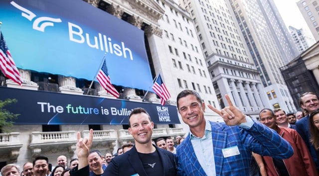 Crypto exchange bullish valued at $13.2 billion after nyse debut, outperforms etoro
