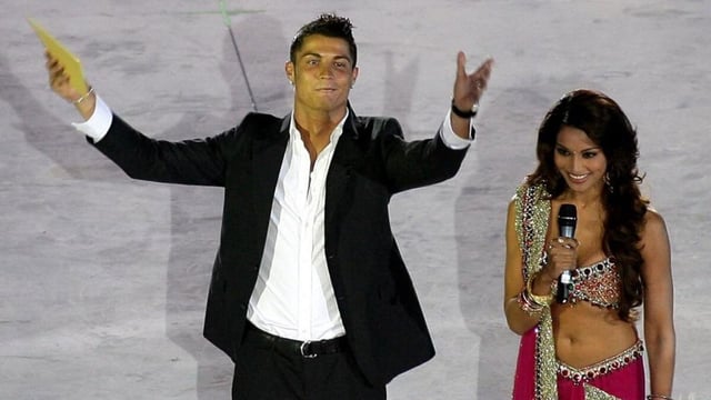 In 2007, Cristiano Ronaldo and Bipasha crossed paths at the New Seven Wonders of the World ceremony in Lisbon, Portugal.