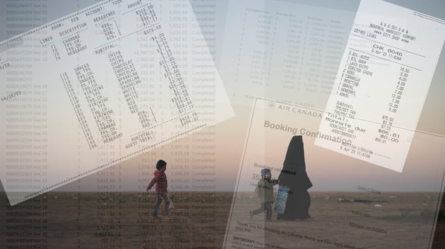 Receipts for government expenses incurred to bring Canadian ISIS women back to Canada.