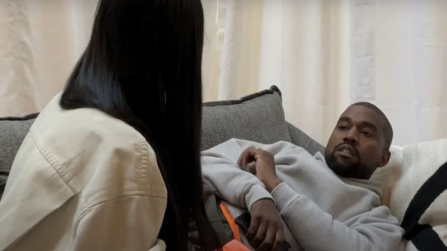 Still from Kanye West's upcoming documentary In Whose Name? 