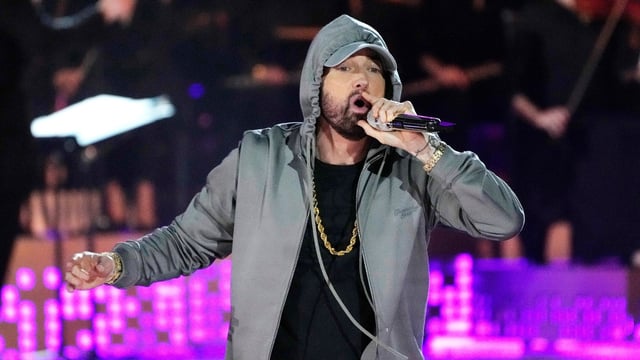 The rapper, whose real name is Marshall Mathers, was challenged by a X user to come up with rhyming words for silver.
