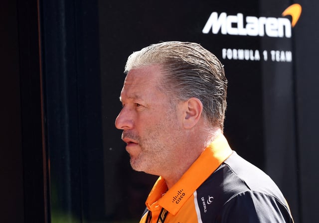 Formula One F1 - Emilia Romagna Grand Prix - Autodromo Enzo e Dino Ferrari, Imola, Italy - May 16, 2025 McLaren chief executive Zak Brown arrives ahead of practice REUTERS/Jakub Porzycki/File Photo