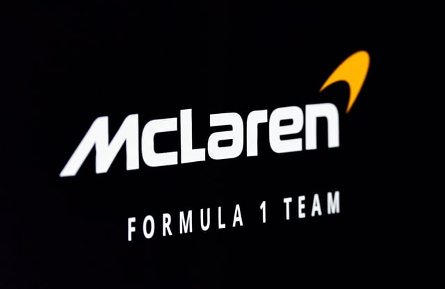 Formula One F1 - Pre-Season Testing - Bahrain International Circuit, Sakhir, Bahrain - February 21, 2024 McLaren's logo is seen during the pre-season testing REUTERS/Hamad I Mohammed/File Photo