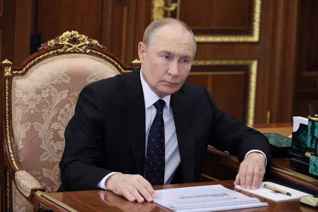 Russia's President Vladimir Putin in Moscow on Aug. 13, 2025. 