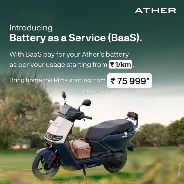 Ather Rizta BaaS Pricing and Details