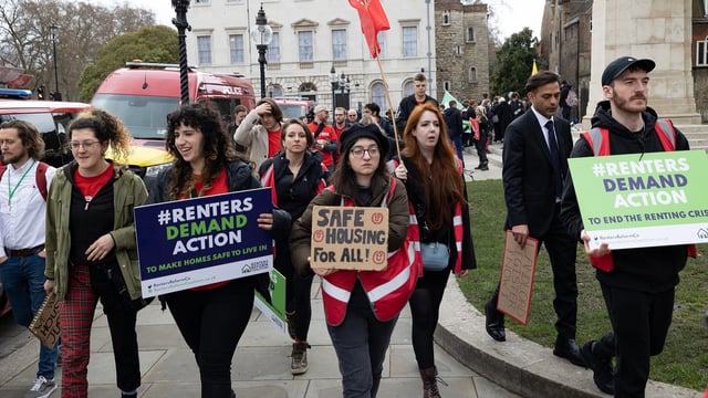 The Renters Reform Bill will not continue its passage through parliament until after MPs return from recess and in that time thousands of renters will face a no-fault eviction. Image: Renters' Reform Coalition