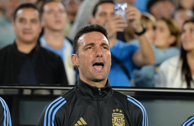 Lionel Scaloni. Argentina vs Brasil. Eliminatorias Copa del Mundo 2026. Fotobaires 25/3/2025
