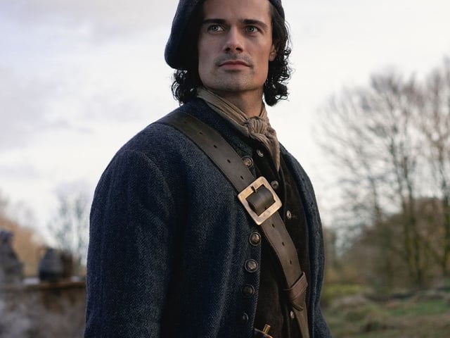 Photo of Jamie Roy as his character Brian Fraser in the Starz series Outlander: Blood of My Blood. 