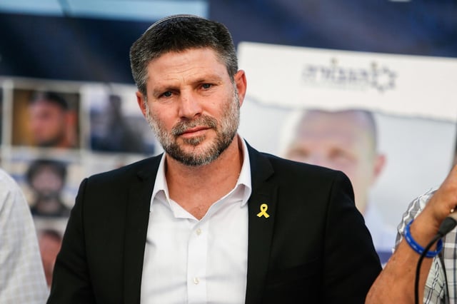 Archivo - El ministro de Finanzas de Israel, Bezalel Smotrich