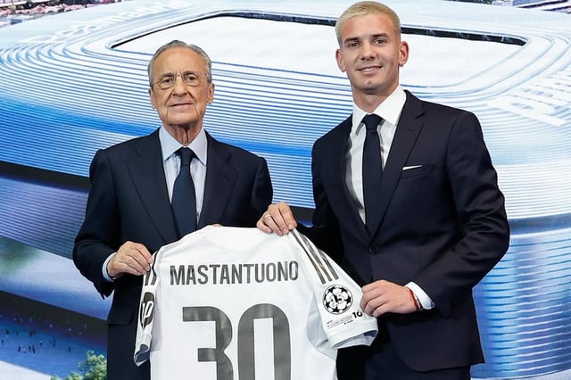 Franco Mastantuono tiene contrato hasta el 2031 con el Real Madrid