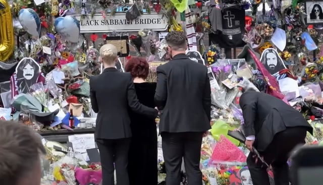 A photo of the Ozzy Osbourne tribute location.