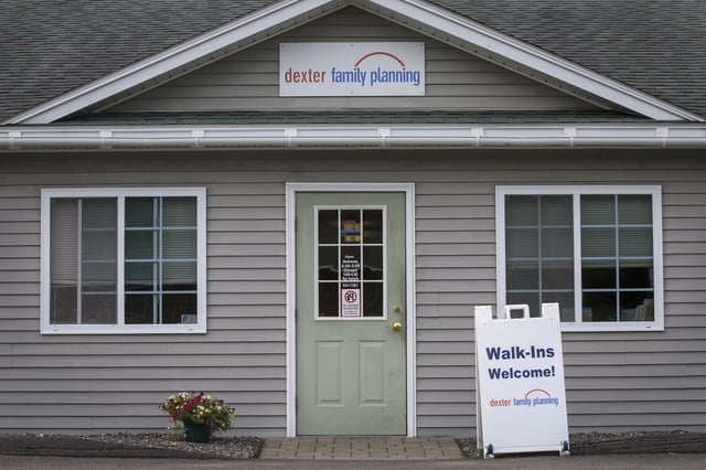 The exterior of Dexter Family Planning is pictured in Dexter, Maine, on Aug. 28, 2019.
