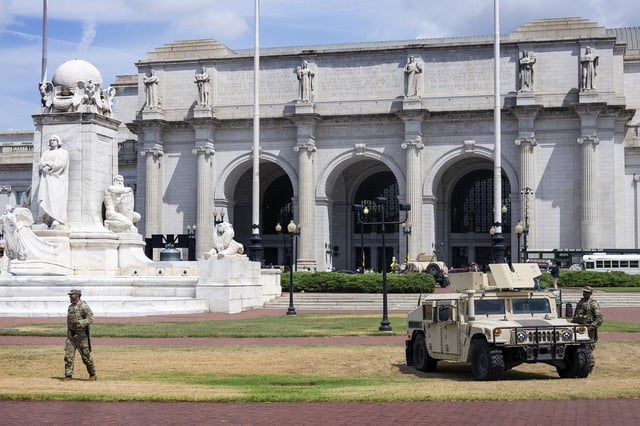 La garde nationale à Washington, ce 14 août.