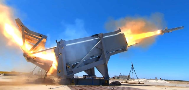 NSM Blast Test Vehicle (BTV) launch in South Australia, December 2024. Image Kongsberg Australia