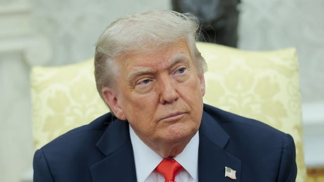 Donald Trump in the Oval Office in June. Photo: Anna Moneymaker/Getty Images