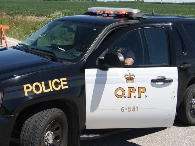 An OPP officer and vehicle in Lakeshore. File photo (Dax Melmer/The Windsor Star)