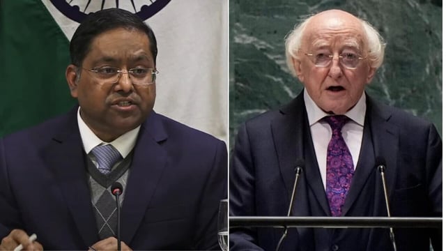 Randhir Jaiswal noted Irish President Michael D Higgins remarks, who publicly condemned recent attacks on Indian nationals.