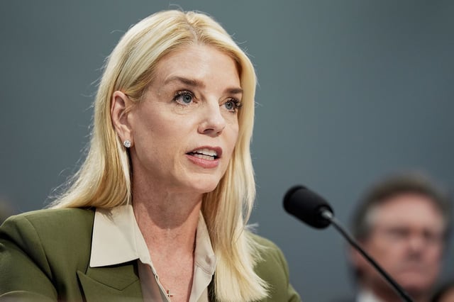 Attorney General Pam Bondi testifies during a House Appropriations subcommittee budget hearing on Capitol Hill, Monday, June 23, 2025, in Washington. (AP Photo/Mariam Zuhaib)