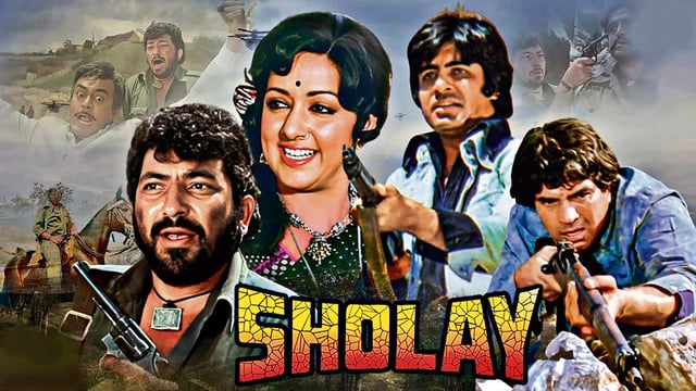 Poster of the film Sholay that completes 50 years on August 15