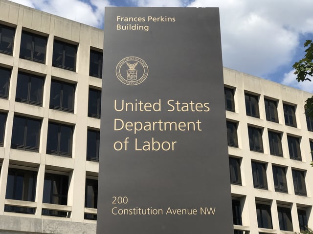 The Department of Labor in Washington, D.C. (Photo via Getty Images)