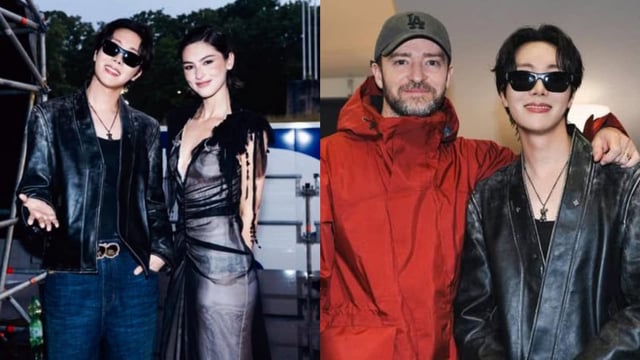 J-hope with Gracie Adams; Hobi with Justin Timberlake