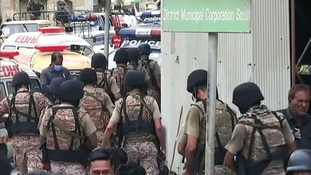 Representational image | Security personnel in Karachi | ANI