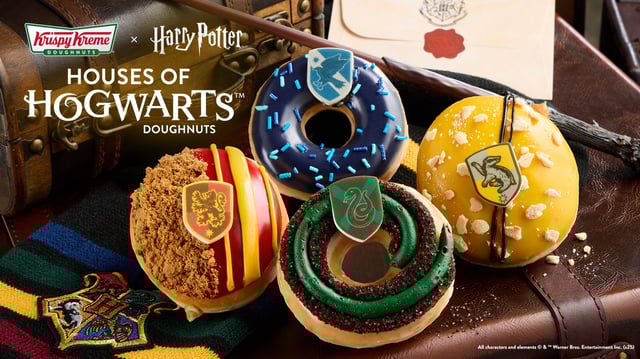 Doughnut lovers and Harry Potter™ fans alike can head to participating Krispy Kreme shops across the U.S. to experience enchanting doughnuts that bring the four Hogwarts™ houses to life