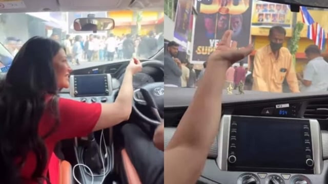 Shruti Haasan's friend, rapper Yung Raja, posted a video of how they were stopped by a security guard. 