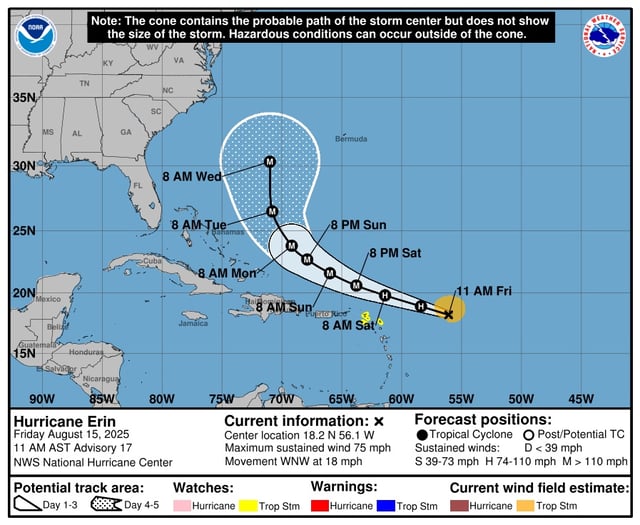 NHC Hurricane Erin 20250815 11a