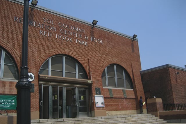 The Red Hook recreation center is seen from the outside in 2007.