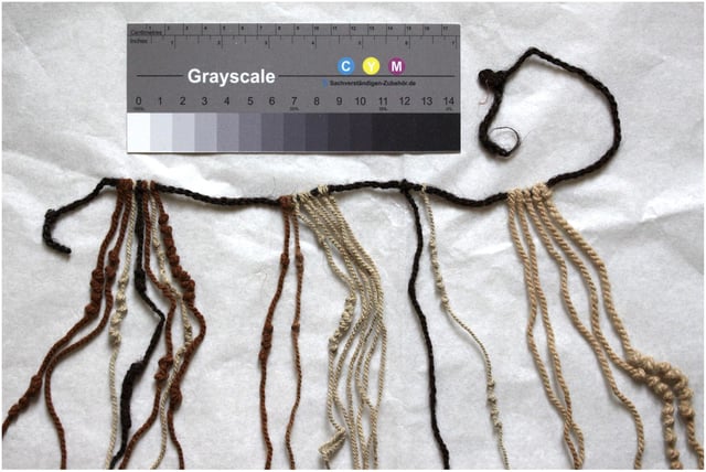 The khipu examined in the study, found to be made with a primary cord of human hair