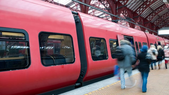Railway operator DSB separately said it has halted all journeys between the towns of Kliplev and Tinglev.