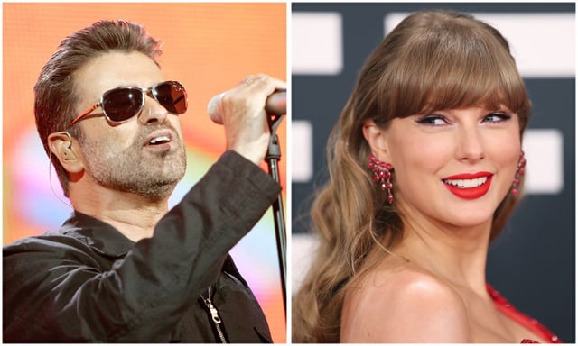 Taylor Swift and George Michael. (Getty)