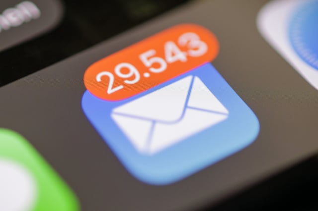 File photo of an email application, taken in Berlin, Germany, in November 2024.