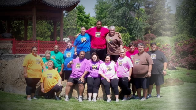 A group photo from "The Biggest Loser."
