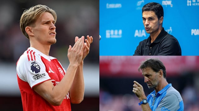 Martin Odegaard Mikel Arteta Tony Adams Arsenal