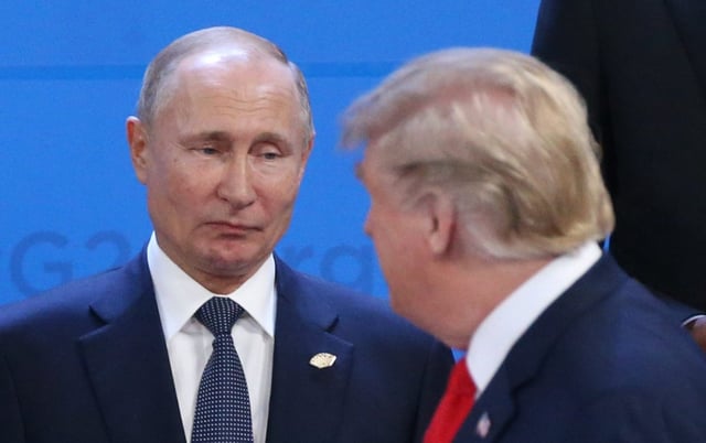 The nuclear test preparations came as Vladimir Putin and Donald Trump prepared to meet in Alaska (Photo: Mikhail Svetlov/Getty Images)