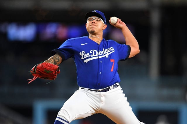Julio Urías en su última temporada con los Dodgers de Los Ángeles en 2023. (Foto: Archivo GH)