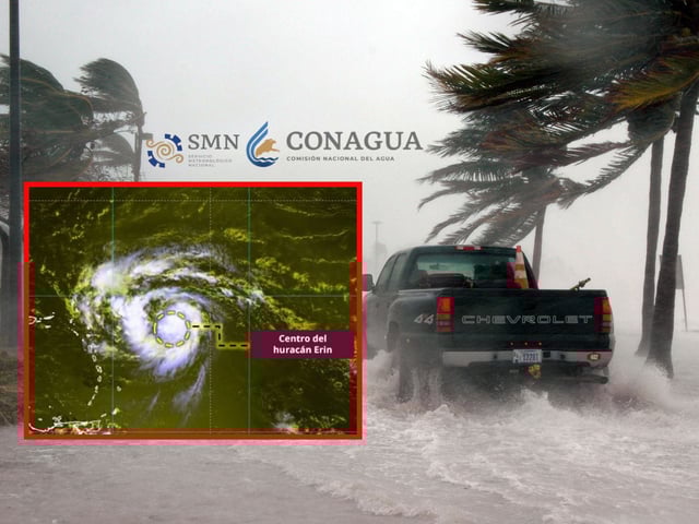 “Erin” alcanza categoría 1 y abre la temporada de huracanes en el Atlántico. | Crédito: SMN (Conagua)/Canva