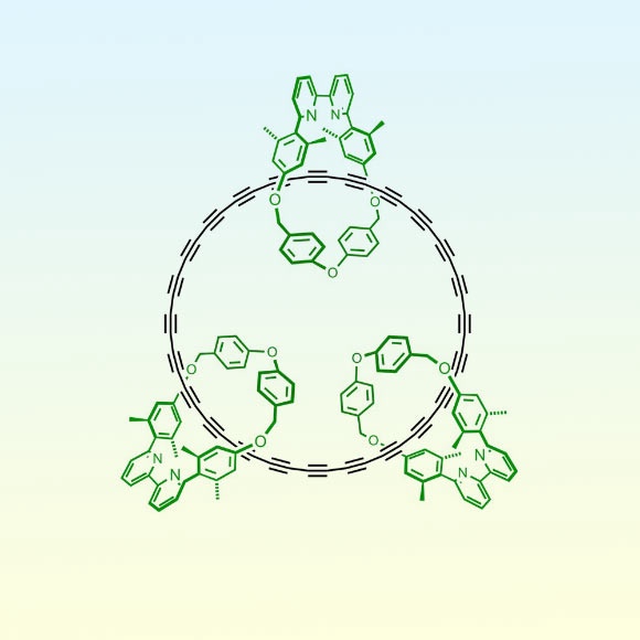 Chemical structure of the cyclo[48]carbon [4]catenan. Image credit: Harry Anderson.
