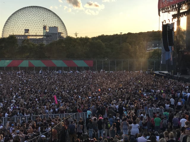 Thousands of people attend the 2017 Osheaga music and art festival.