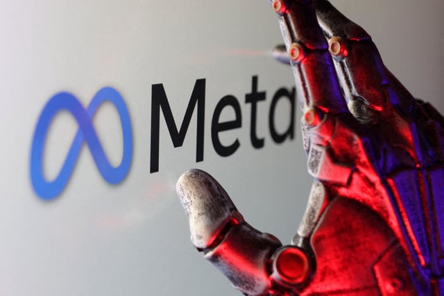 Meta logo is seen in this illustration taken February 16, 2025. REUTERS/Dado Ruvic/Illustration/File Photo