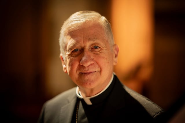 Cardinal Blase Cupich is celebrating his 50th anniversary as a priest, Aug. 15, 2025. (E. Jason Wambsgans/Chicago Tribune)
